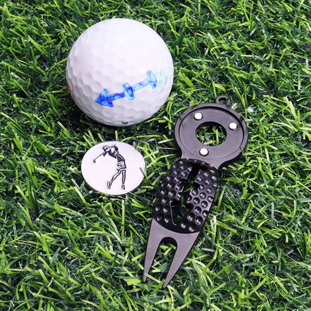 Divot Repair Tool  Sturdy   Golf Pitch Fork Wear Resistant Golf Divot Tool