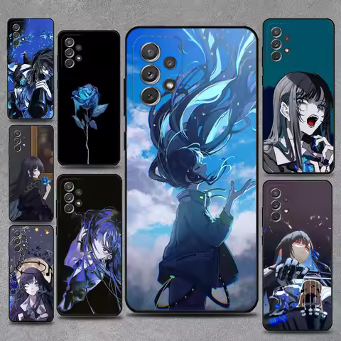 Ado Cartoon K-Kyogen X Uta Phone Case For Samsung S25,S24,S21,S22,S23,S30,Ultra,S20,Plus,Fe,Lite,Note,10,9,5G Black Cover