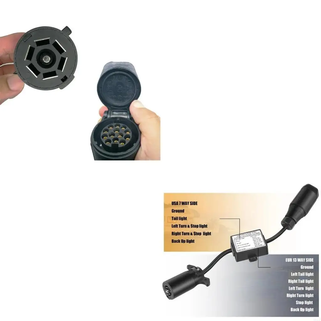 

7 -контактный адаптер преобразователя для 13 -х для стабильной системы освещения прицеп