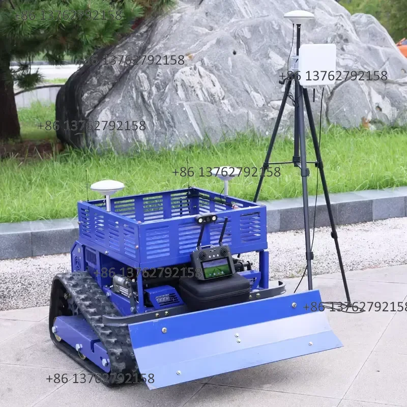 【2026】 Remote Control Lawn Mower Tracked Orchard Weeding Cart Grass Crusher Agricultural Land Reclamation Self-Propelled