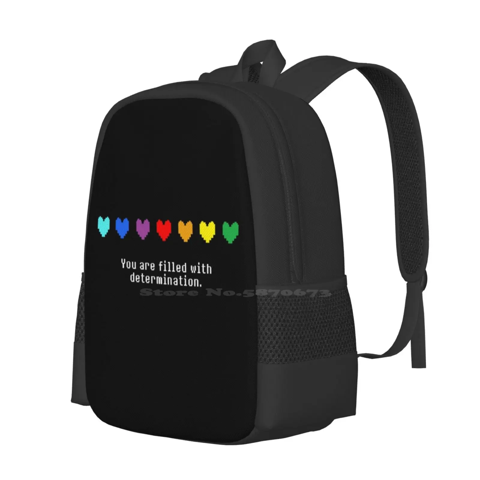 Undertale-You Are Filled With Determination. New Arrivals Unisex Bags Student Bag Backpack Undertale You Are Filled With