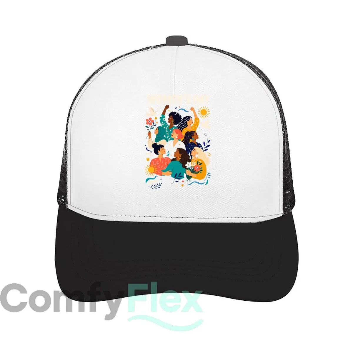 Casquette de baseball en maille Po pour femme, unisexe, pour l'extérieur, idéale pour la fête de l'unité des femmes