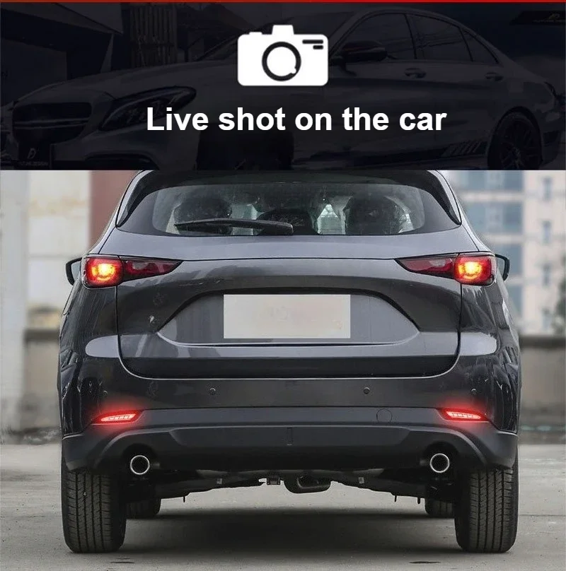 For Mazda CX-5 CX5 2022-2026 Car Rear Bumper Light Reflector Upgrade LED Sequential Turn Signal Driving Brake Lamp Accessories detail image 14