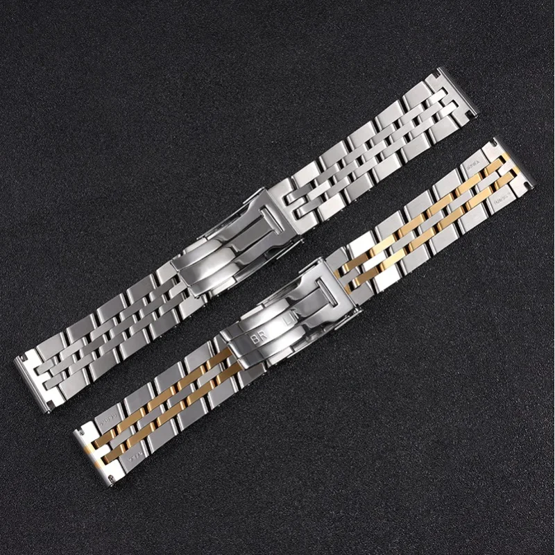 20mm 22mm 24mm Solid Stainless Steel For Breitling strap Watch Bands for AVENGER NAVITIMER SUPEROCEAN watchband