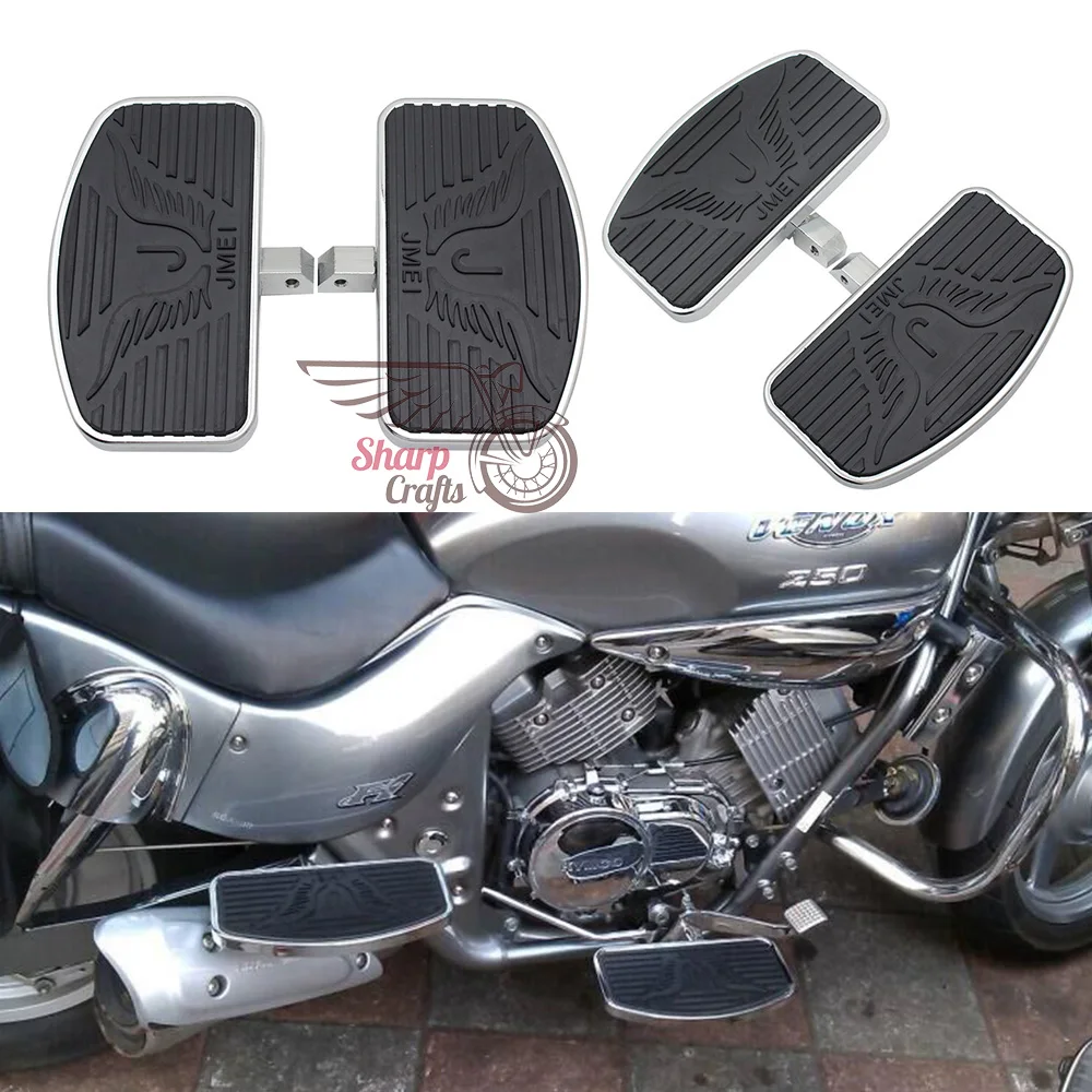 Motorrad Einstellbare Hinten/Vorne Fußrasten Fußrasten Dielen Universal Für Honda Shadow Yamaha Kawasaki Vulcan Suzuki