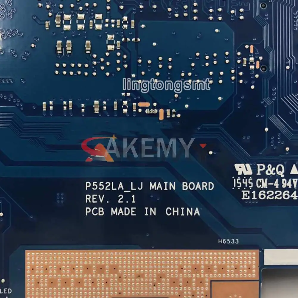 Para ASUS PRO552L PX552L PE552L placa base para ordenador portátil P2520LA P2520LJ P552 P552L i3 i5 i7 DIS 100% probado