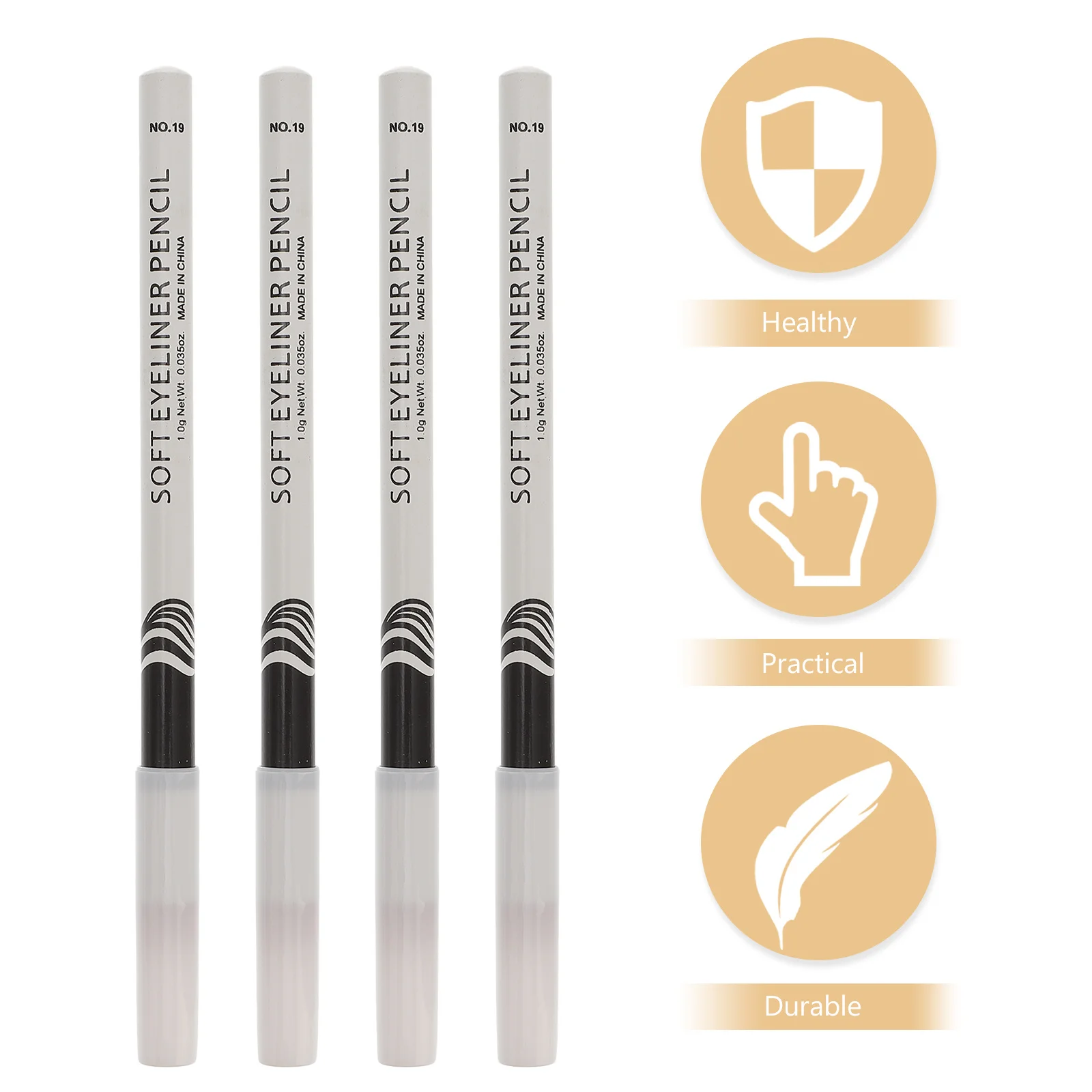 12 Uds. Lápices delineadores de ojos blancos resistentes al agua iluminador de ojos bolígrafos de maquillaje herramienta delineadora de sombra de ojos multifunción