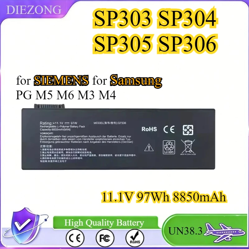 SP306 SP303 SP305 SP304 Laptop Battery for SIEMENS for Samsung PG M5 M6 M3 M4 11.1V 97Wh 8850mAh High Quality  Bateria