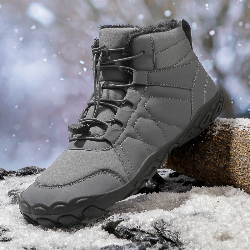 

Winter Men's Snow Boots Warm Woman Sneakers Unisex Outdoor Walking Shoes Anti Slip Lightweight Men's Hiking Ankle Cotton Boots