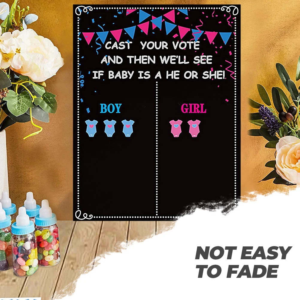 

1Set Baby Gender Reveal Stickers Party Use Decorations Bright Colored Voting Tags for Boy Or Girl Shower Game Supplies Kid Event