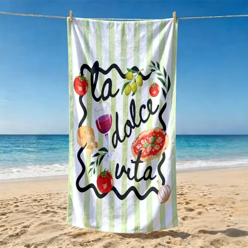 منشفة شاطئ بتصميم باستا الجمبر - مراجعة Spa Towel وسعره