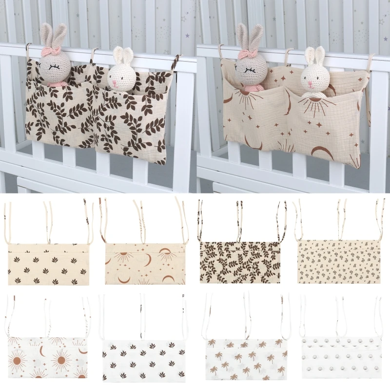 New Portable Baby Crib Storage Bag Multifunctional Newborn Bed Headboard Organizer For Kids Baby Bedding Diaper Bag