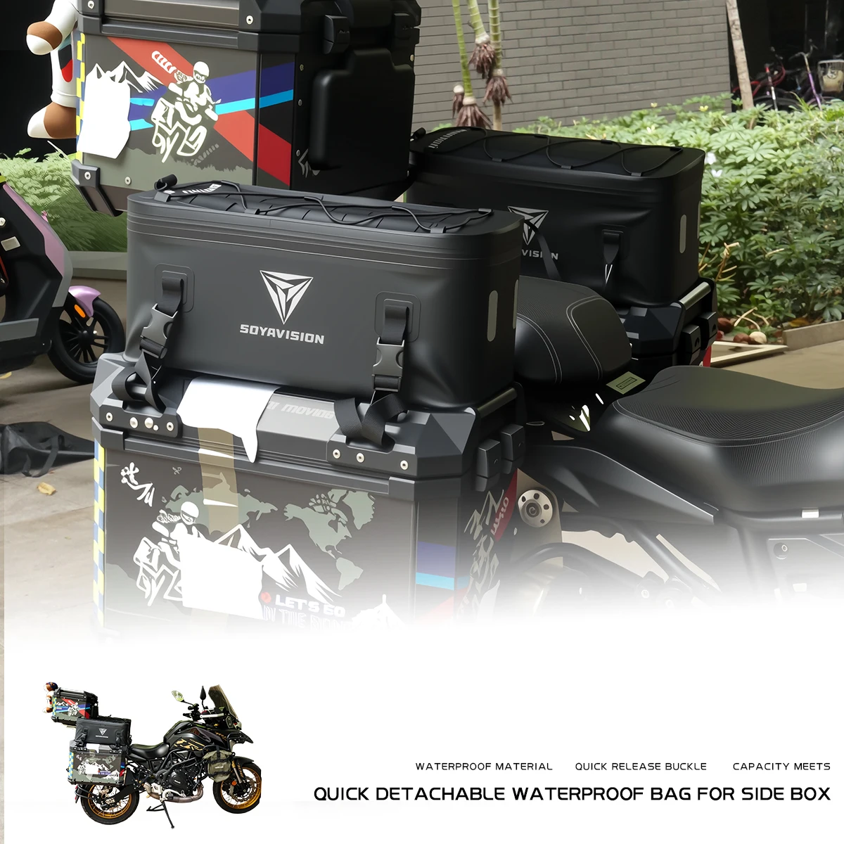 오토바이 케이스 박스 가방 방수 사이드 테일 패니어 박 - Panniers Waterproof Rear 리뷰 및 가격