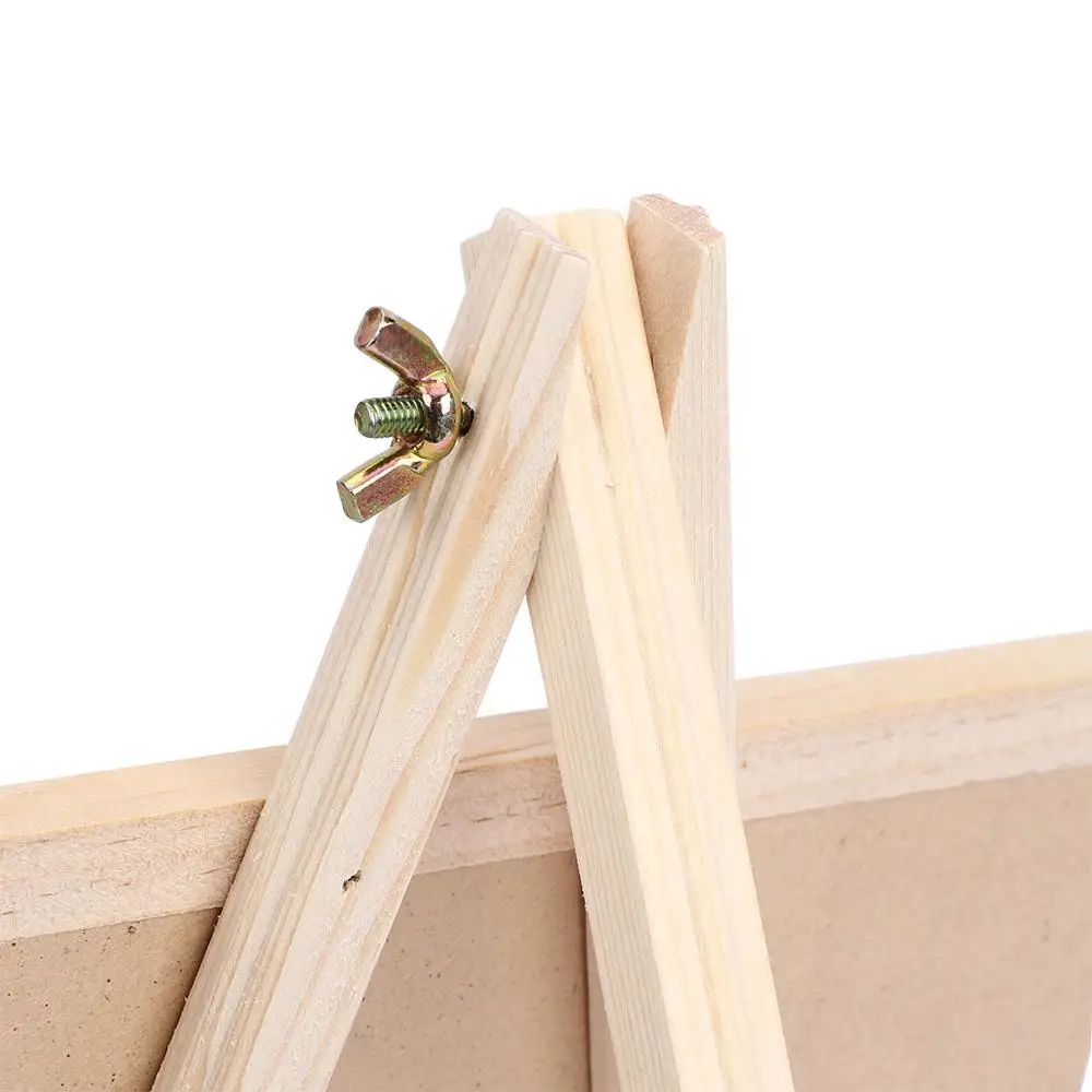 Memo Chalk Desktop Message Black Collapsible Blackboard Pine Wood Easel Wooden Boards Chalkboard
