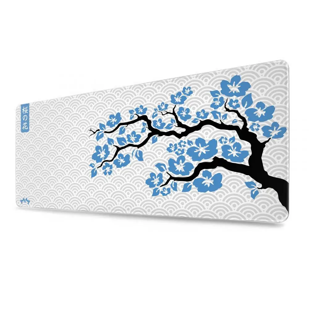 Large Gaming Mouse Pad XXL Gaming Accessories Office Gamer Keyboard Sakura Desk Mat Non-Slip Laptop Pink Cherry Blossom Mousepad