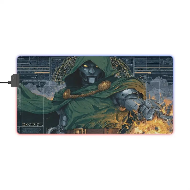 لوحة ماوس Doctor Doom - سجادة مكتب RGB Dr Doom #6