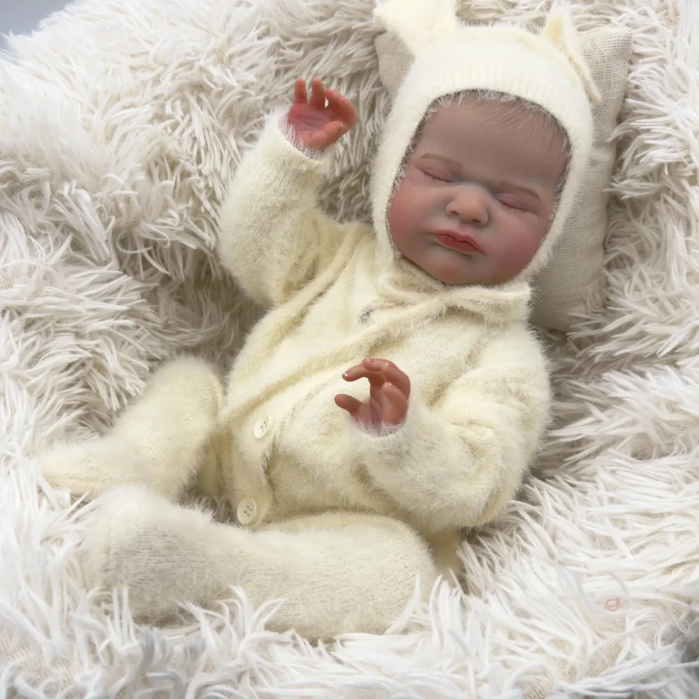 

48CM Reborn Baby Doll Max Very Lifelike 3D Skin Multiple Layers Painting with Visible Veins Real Looking Baby Dolls Bebes Reborn