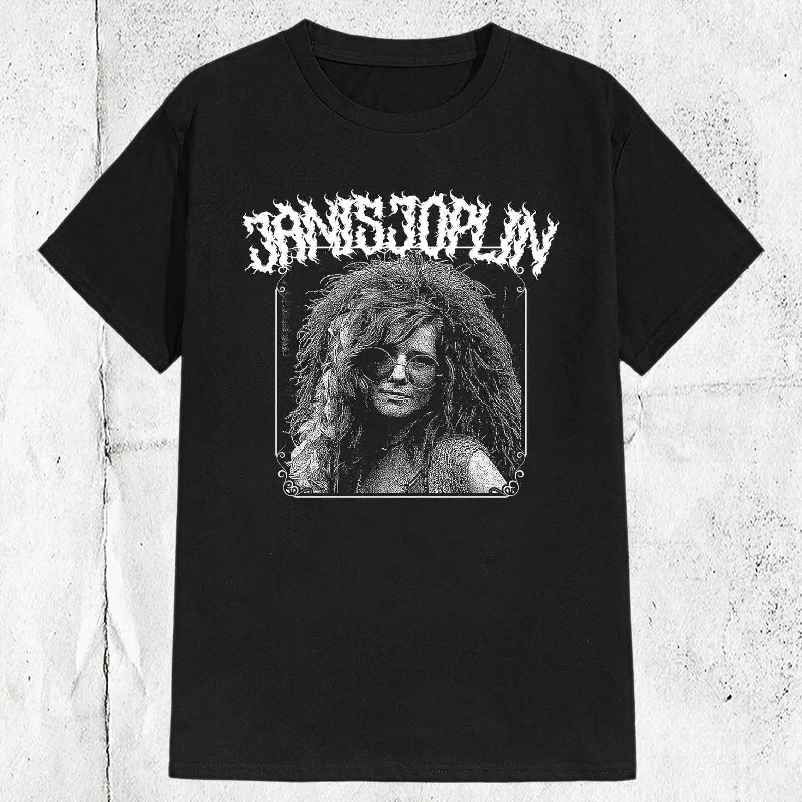 Vintage Janis Joplin Metal Style T shirt