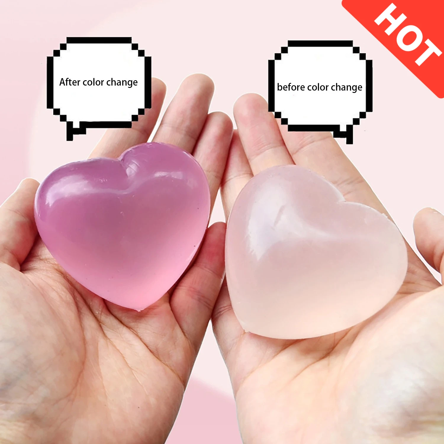 

Color changing Love Pinch Music Maltose Slow Rebound Squeezing Toy