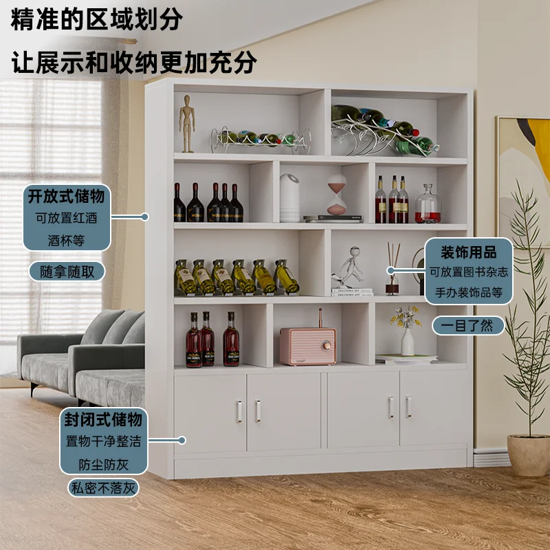 Armoires de curiosité avec porte vitrine en verre avec portes en verre, meubles de construction de Bar extérieur pour placard à vin, placard de rangement