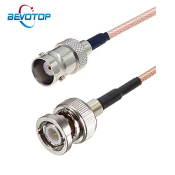 BEVOTOP RG179 75 Ohm Cable BNC Male to BNC Female Jack RF Adapter Pigtail for Video Camera System RF Coaxial Cable Jumper Cord