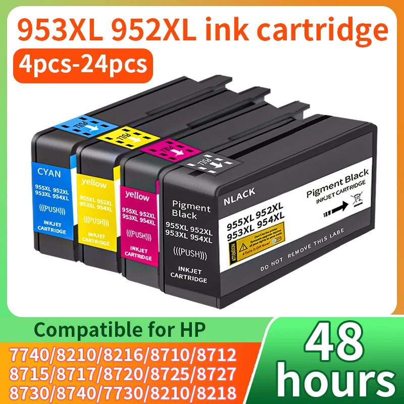 

НОВЫЙ картридж 953XL, совместимый с 953 для HP 953 XL, черный CMYK для принтера HP OfficeJet Pro 7720 7730 7740 8210 8218 принтера