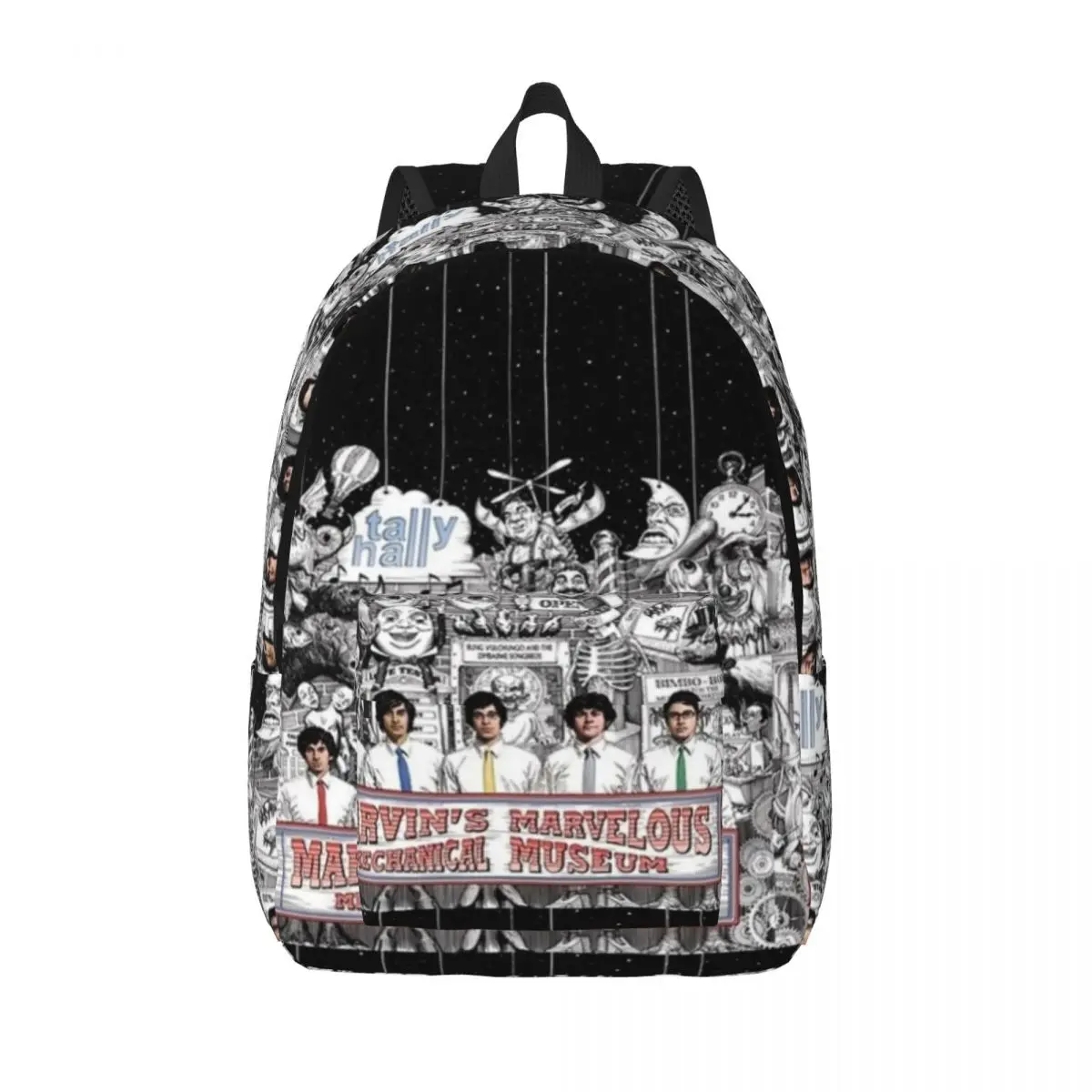 Tally Hall Rucksack Teen Miracle Music Star Robuste Rucksäcke Polyester Lässiges Weihnachtsgeschenk Schultaschen Reise-Design-Rucksack