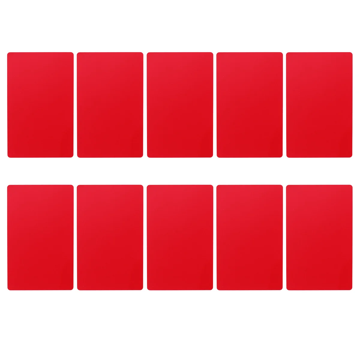 

50Pcs Thin Anodized Aluminum Colored Business Cards Red Blank Flexible Cnc Machine Engraver DIY Business Name Cards