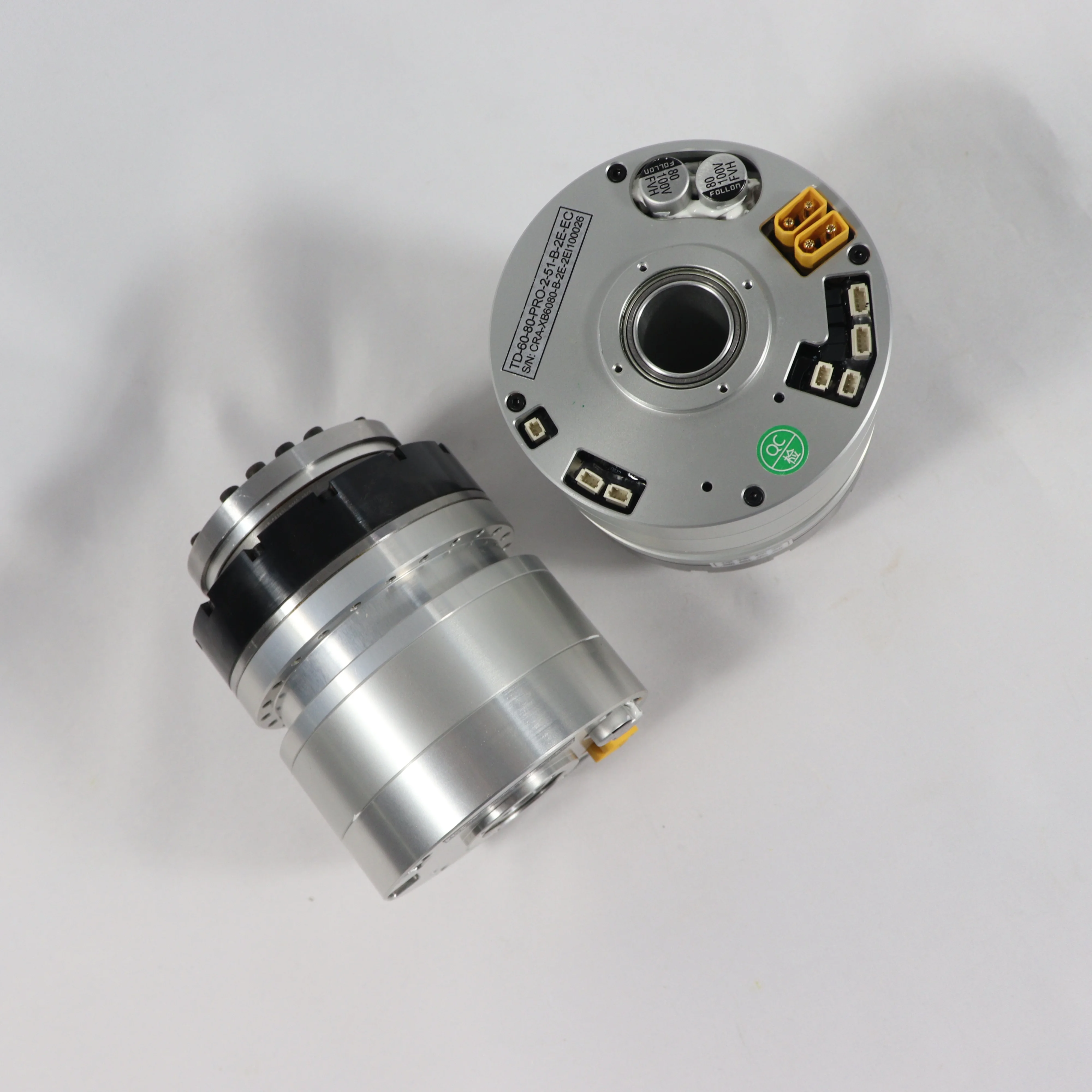 300w 68rpm Hollow Shaft Exoskeleton Joint Actuator Harmonic Brushless  Dual Encoder Motor