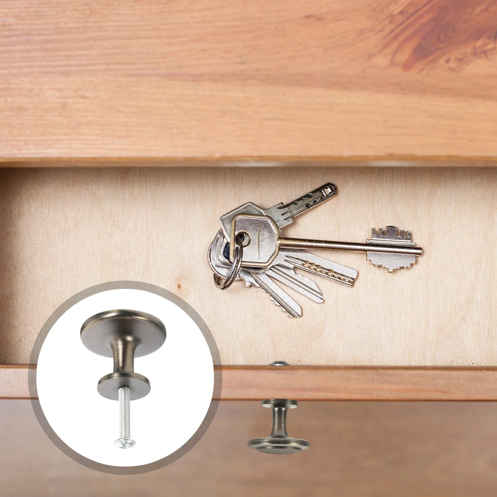 5 قطعة درج مستدير سحب سبائك الزنك مقبض كابينة معدنية لخزانة الملابس باب مقابض الأثاث سحب استبدال الأجهزة