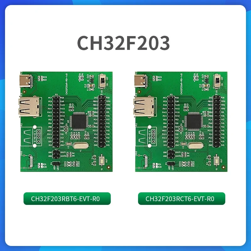 CH32F203 Development Board CH32F203RBT6/CH32F203RCT6 Cortex-M3 Microcontroller Evaluation Boards