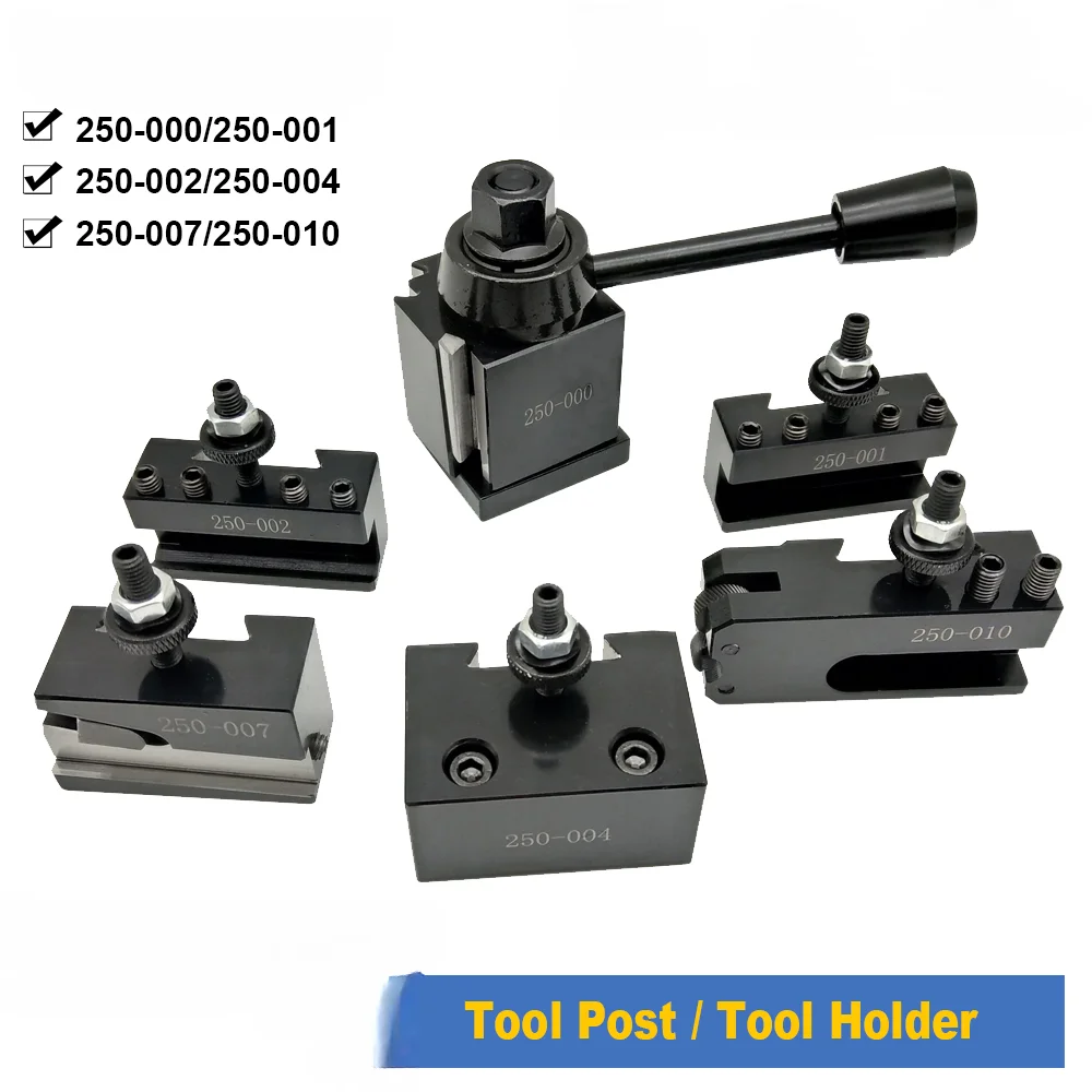 250-000/250-001/250-002/250-004/250-007/250-010 Wedge GIB Type Quick Change Toolpost Tool Holder For Lathe Tools