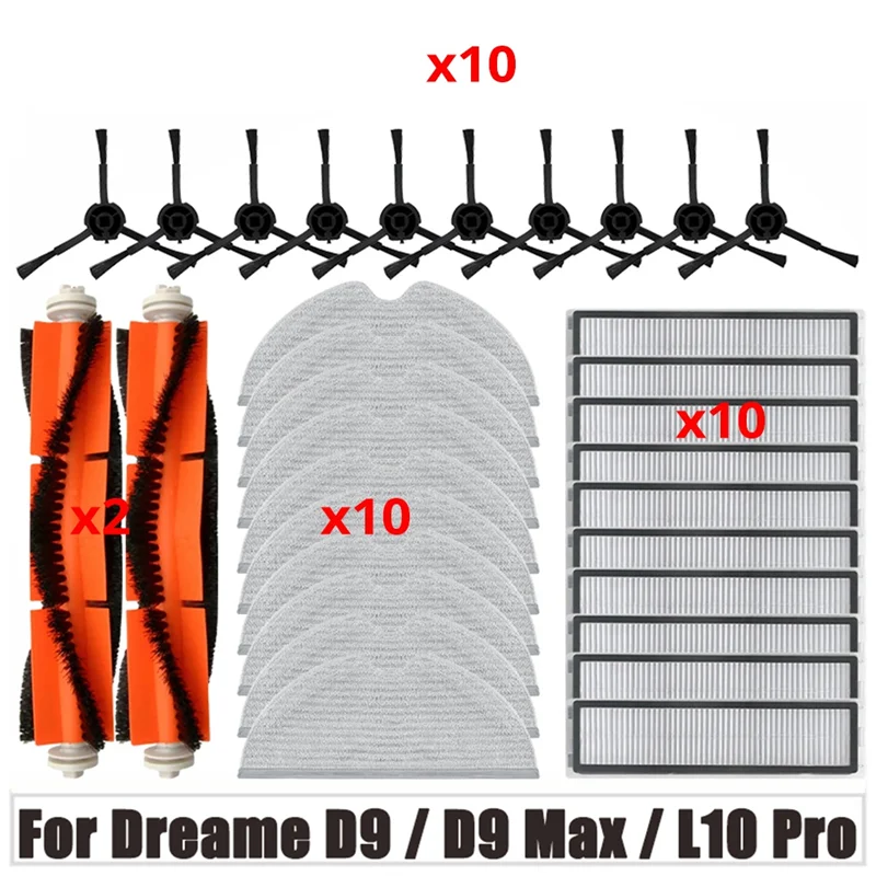 For Dreame D9 / D9 Max / L10 Pro Mop Robot Vacuum Cleaner Accessories Made Of High-Quality Materials, More Durable