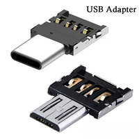5pcs Type-C Micro USB to USB 2.0 OTG Cable Adapter for Samsung S8 Plus Xiaomi Oneplus 5T Macbook Pro U Disk Type C OTG Converter