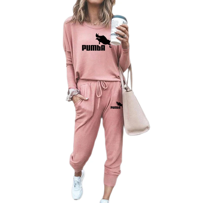 Winter Tweedelige Set Vrouwen Casual Trainingspak Vrouw Lange Mouwen Trui Hoodies Sweatshirt Broek Jogger Sport Past Sportkleding