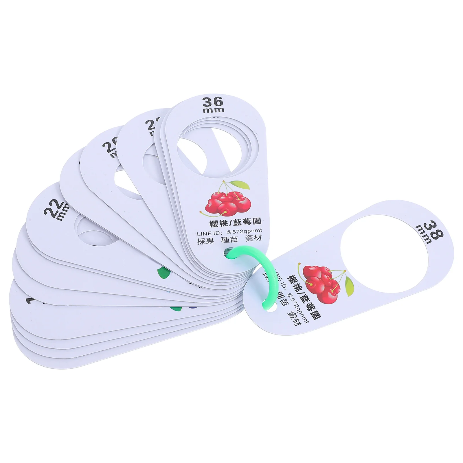 

Fruit Grading Ruler Cherries Blueberry Size Measurement Measuring Cherry Diameter Gauge