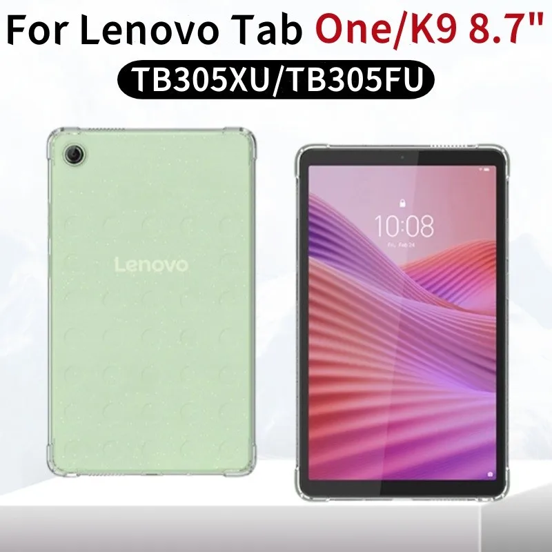 

Защитный чехол для Lenovo Tab One 8,7 дюйма 2025 для Lenovo Tab K9, силиконовый мягкий чехол из ТПУ для подушки безопасности TB305XU/TB305FU 8,7 дюйма