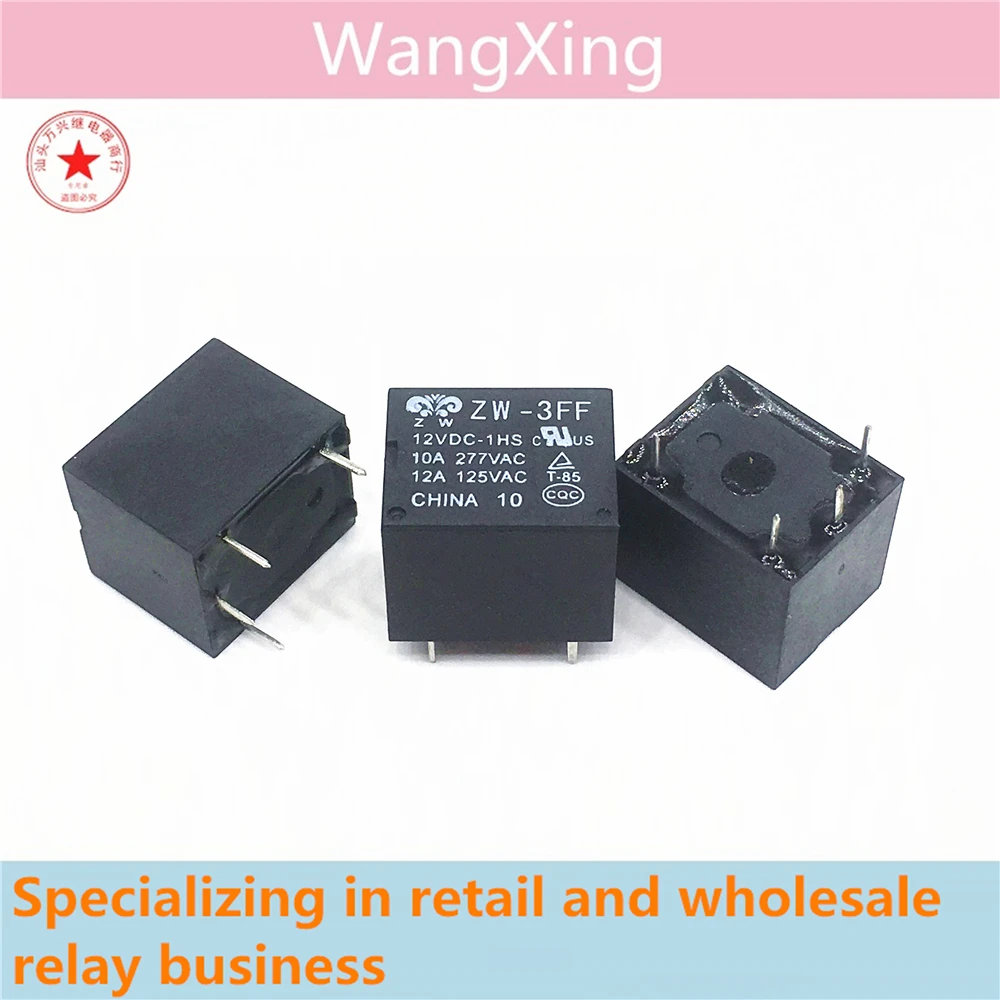 

ZW-3FF 12VDC-1HS Electromagnetic Power Relay 4 Pins