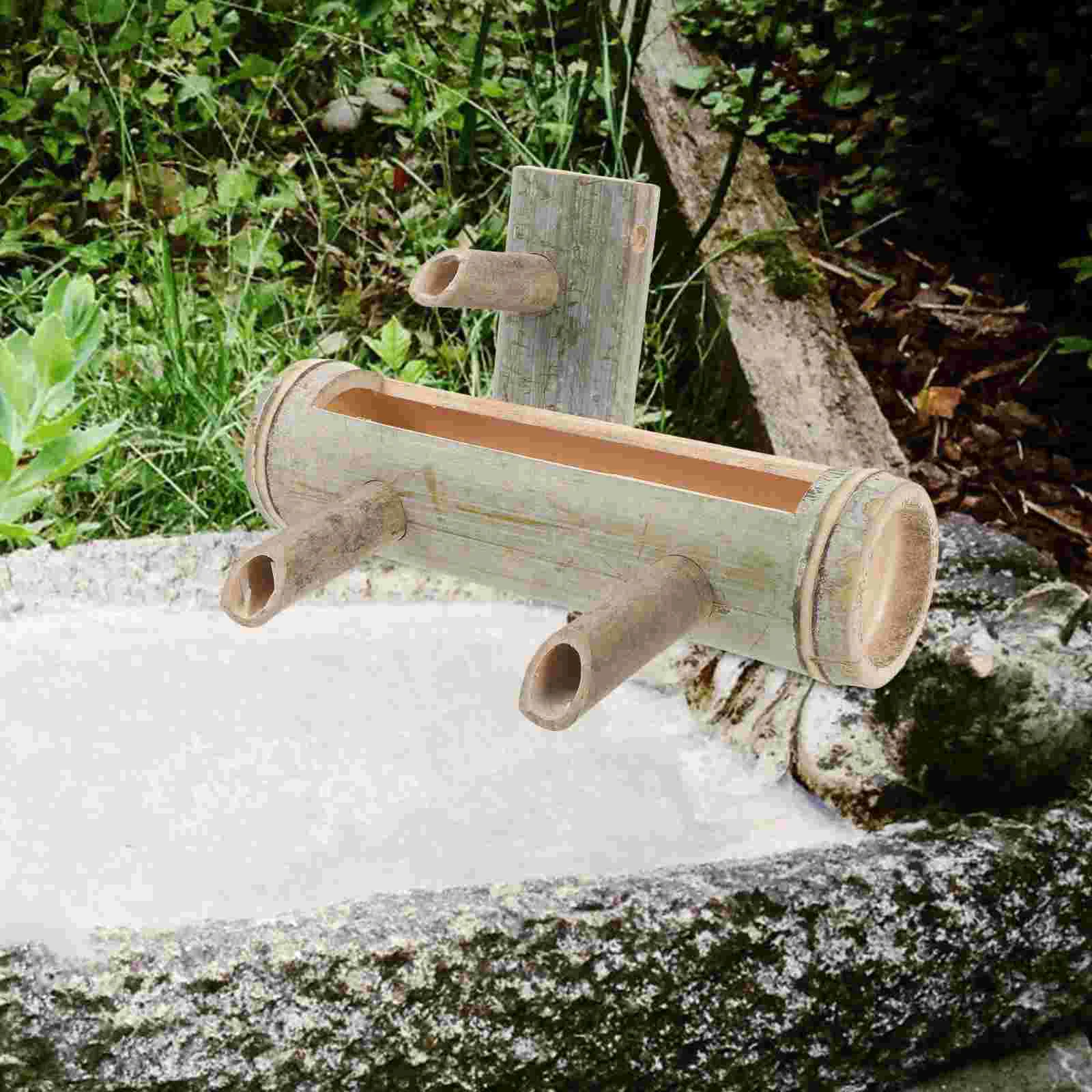 

Bamboo Tube Water Flow Device Bamboo Water Fountain Fish Tank Aquarium Decor Garden Decor Fountain Outdoor Fountains Pond Water