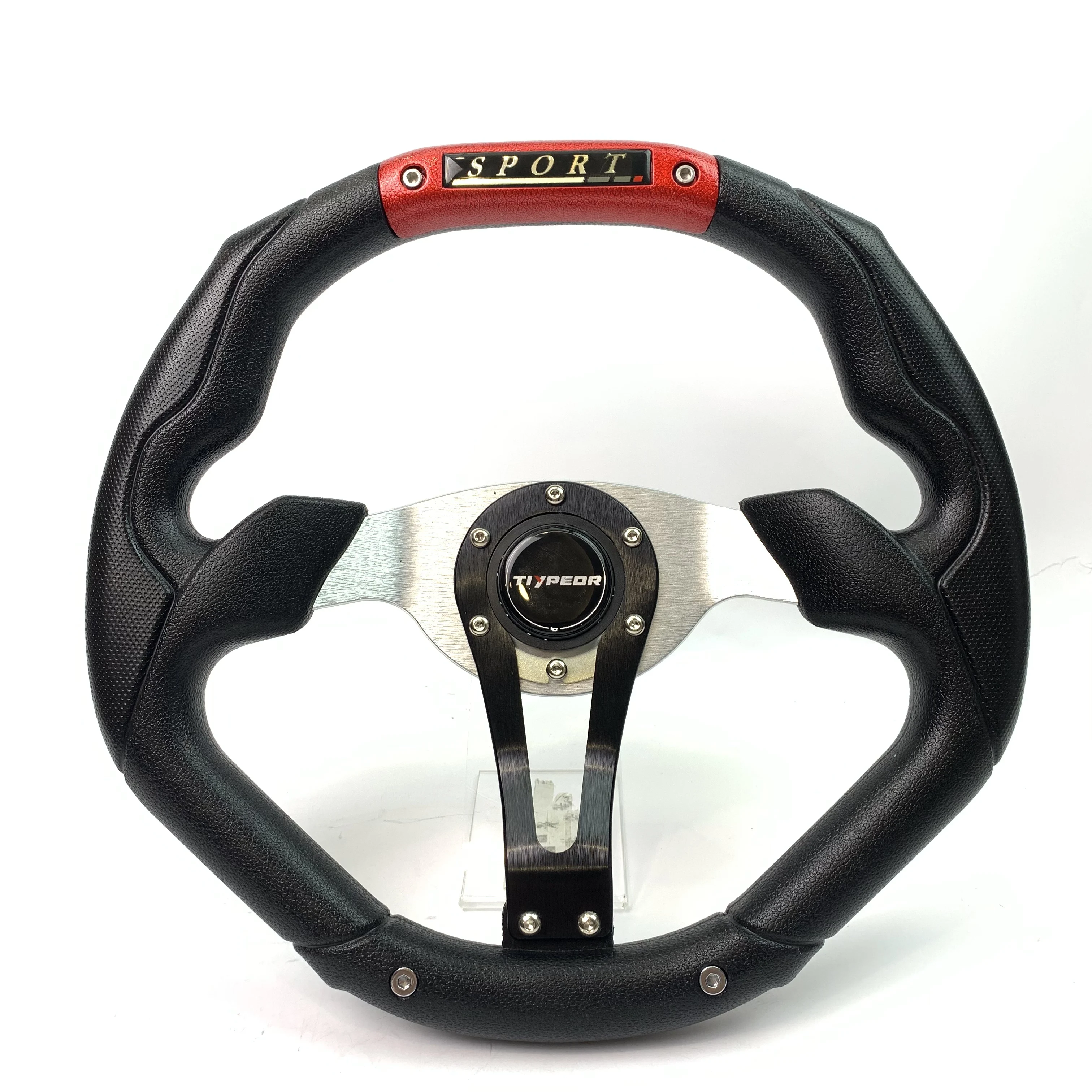

350mm Black PU Steering Wheel Universal Racing Sport Steering Wheel