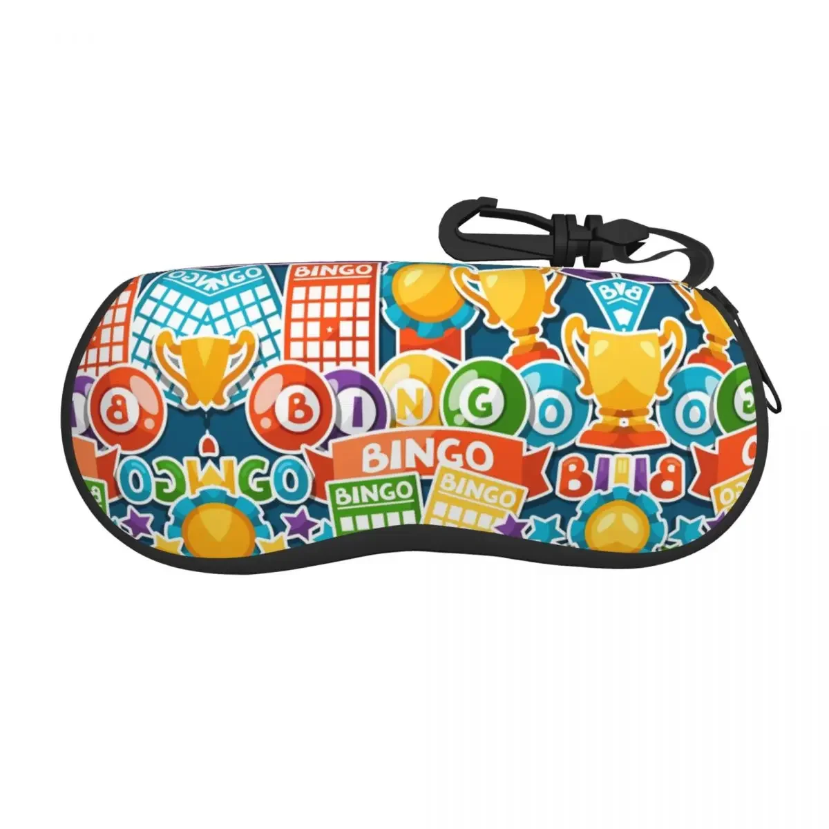 Bingo Paper Game Eyeglass Glasses Case Women Men Soft Sunglasses Protective Pouch