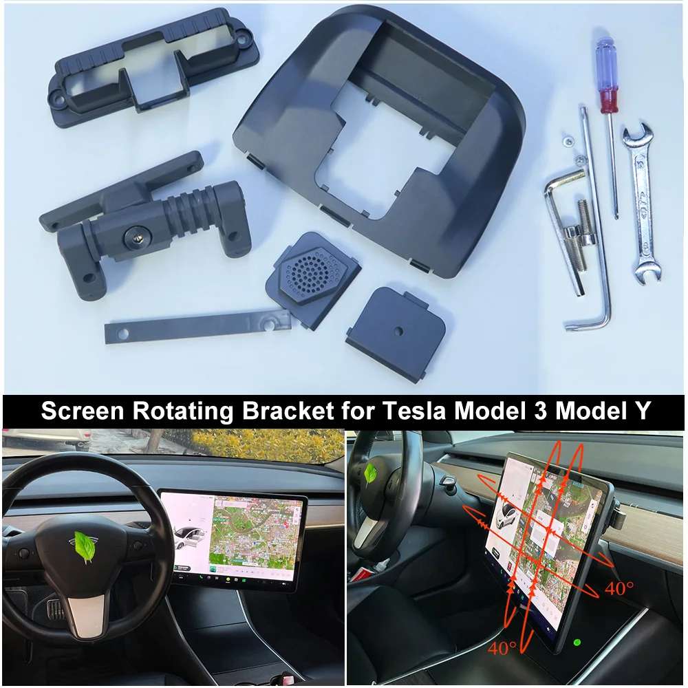 Screen Rotating Bracket GPS Navigation Holder For Tesla Model 3 Model Y