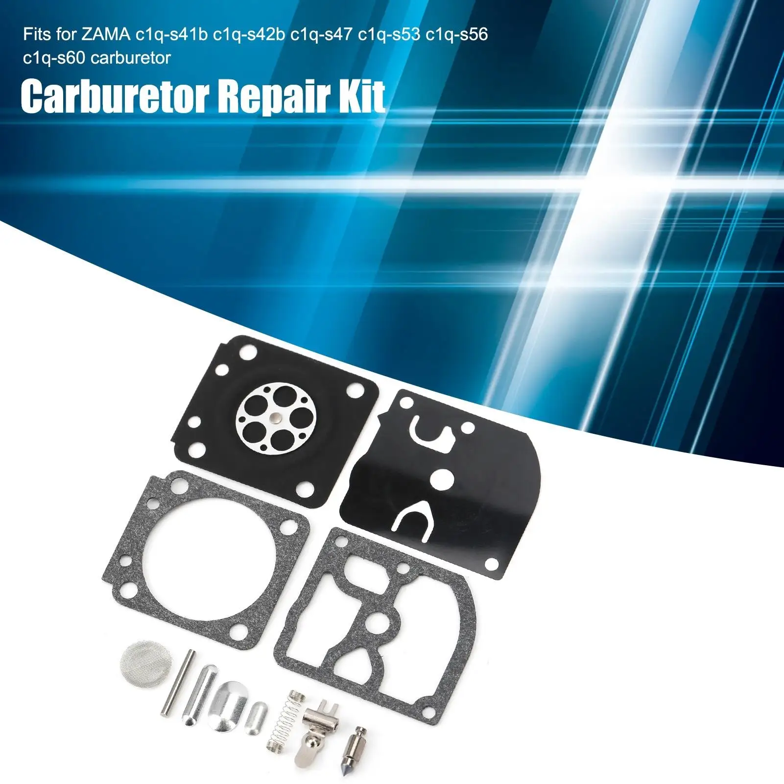 もちろん！ Aliexpress のリスト用に最適化された製品タイトルはこちら:RB85 キャブレター修理キット小型エンジン用 zama C1Q