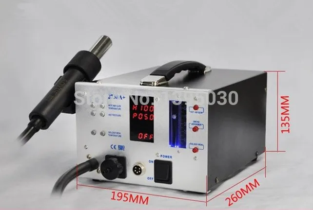 

110V/220V ESD Safe 3-in-1 Lead Free Soldering Station Repairing System Repair Rework Station 2738A+