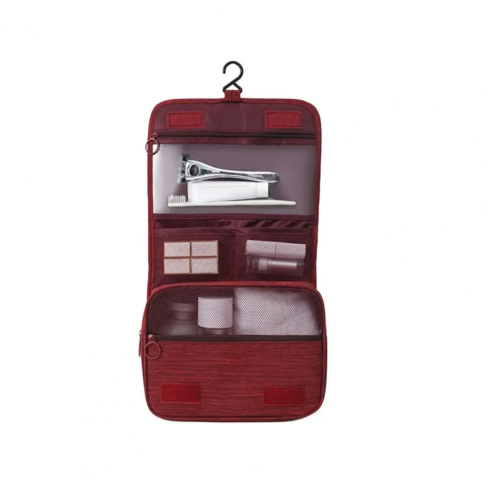 Sturdy Toiletry Case Portable Makeup Organizer Travel Toiletry Bag with Wet Dry Separation Multi-layer Storage for Business