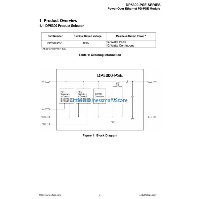 DP5300-PSEPD Electronic Project Module with Pin-Style Board Connection M76A