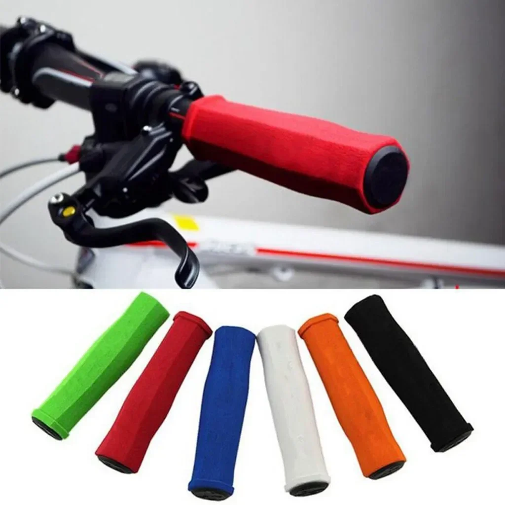 1pair Bike Racing Bicycle Motorcycle Handle Bar Foam Sponge Grip Cover Non-slip Handles for Bicycle Grips Грипсы Для Велосипеда