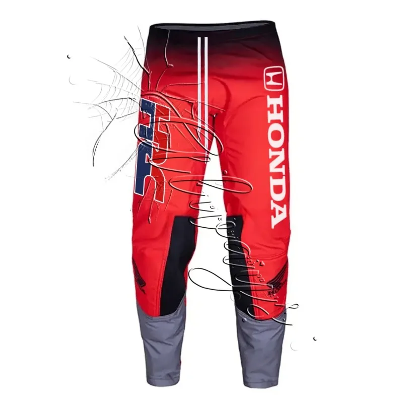 

2026Новинка лета, новые спортивные брюки для отдыха на открытом воздухе, велосипедные брюки, мужские мотоциклетные брюки для энтузиастов Honda Racing, быстросохнущие брюки