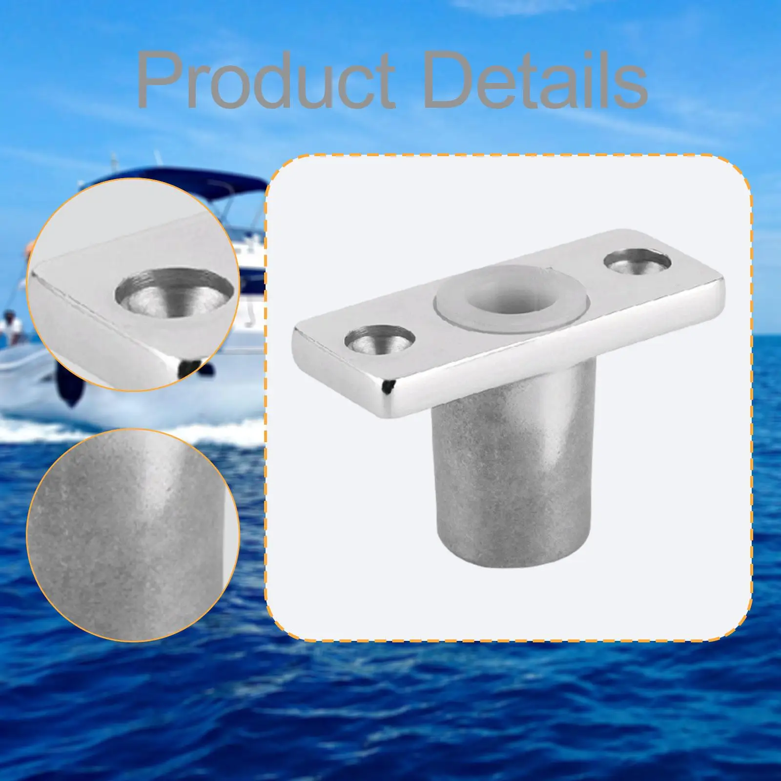 

Oar Lock Holder Marine Paddle Fixer Yacht Boat Oar Mount Sturdy Easy to Install Stainless Steel Marine Sockets Paddle Bracket