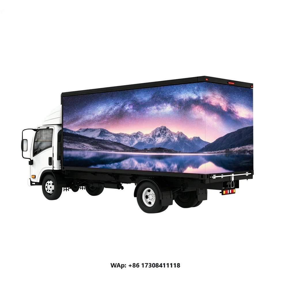 Sairui Battery LED Billboard Truck Waterproof Mobile Advertising Screen for City Roadshow Brand Events